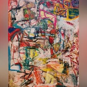 Maps – mixed media on cardboard 22 x 28, my original artwork